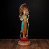 SHIVAJI ARTS Standing Vishnu Statue Bone Finish Hand Painted Multi Color 32CM Big Size Pack of 1 view 3