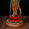 SHIVAJI ARTS Standing Vishnu Statue Bone Finish Hand Painted Multi Color 32CM Big Size Pack of 1 view 4