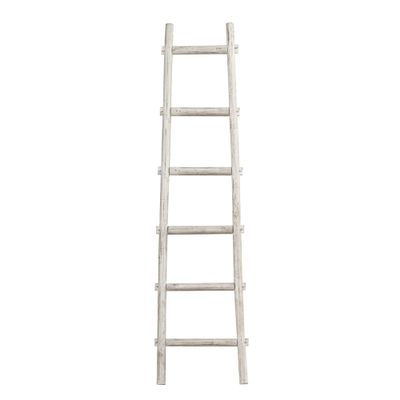 HomeRoots 72" X 18" X 2" White Decorative Ladder Shelve