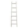 HomeRoots 72" X 18" X 2" White Decorative Ladder Shelve view 1