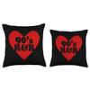 90's R&B Love Heart RnB Music Throw Pillow view 3