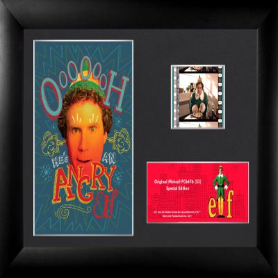 Trend Setters Elf The Movie  Hes an Angry Elf Quote  FilmCells 7 x 5 MiniCell Desktop Presentation  Featuring 35 mm Film Clip with Easel Stand  Officially Licensed Movie Collectible