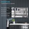 Kohler K-81144-SLE-DA1 Maxstow Medicine Cabinet with LED Light, Mirror Door & Staggered Shelves, Rectangular Frame, 17" x 24" view 3