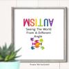 Govivo Autism Awareness Decor - 11x14 Unframed Print - Autism Classroom Wall Art - The World From A Different Angle - Wall Decor Classroom view 2