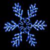 Queens of Christmas Blue 24" Snowflake view 1