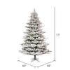 Vickerman 9' x 66" Flocked Kiana Artificial Christmas Tree, 3mm LED Color Changing Lights view 3