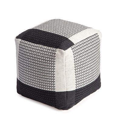 Anji Mountain 100% Handmade & Handcrafted Comfortable Home Dcor Pouf Ottoman Footrest for Living Room, Bedroom, Nursery, Kidsroom, Patio Furniture - (20" x 20" x 20" - Carrapateira)