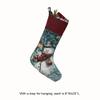 Manual Woodworker Enchanted Jacquard Woven Tapestry Snowman Stocking Snowman view 2