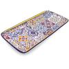 Alcoa Arte Portuguese Pottery Alcobaa Ceramic Decorative Serving Rectangular Platter (Yellow), 11 inches x 5.5 inches x 1 inches view 4