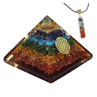 TYQXSH Energy Generator White Crystal Column Natural Crystal Crushed Stone Pyramid Chakra Reiki Meditation (Size : 7.5cm*6.5cm)