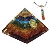 TYQXSH Energy Generator White Crystal Column Natural Crystal Crushed Stone Pyramid Chakra Reiki Meditation (Size : 7.5cm*6.5cm) view 1
