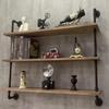 HDDFER Pipe Shelves Industrial Pipe Shelving Shelves Real Wood Industrial Floating Pipe Shelves with Wood Planks 36 inch Wall Shelves Rustic Hanging Bookshelf Farmhouse Kitchen Bar Shelving view 3