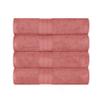 700 GSM Premium Quality Long Staple Combed Cotton Bath Towels Set, 4-Piece Single Ply Highly Absorbent Towels for Bathroom, Kitchen, Hotel & Spa Lush, Durable Quick Dry, Blush view 1