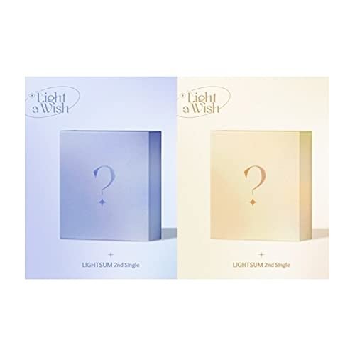 LIGHTSUM Light a Wish 2nd Single Album 2 Version SET CD+90p Booklet+1p Lyric Paper+1p Invitation Card+1p PhotoCard+1p Sticker+Message PhotoCard SET+Tracking Kpop Sealed