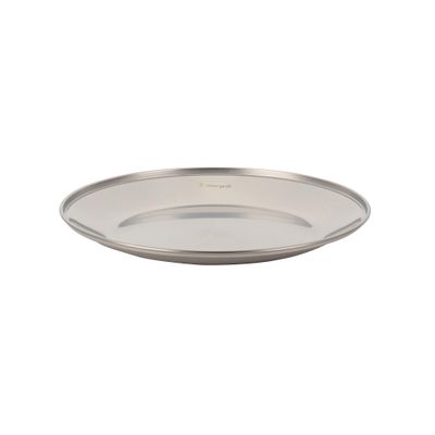 Snow Peak Stainless Steel Tableware Plate L, Silver (TW-034K)