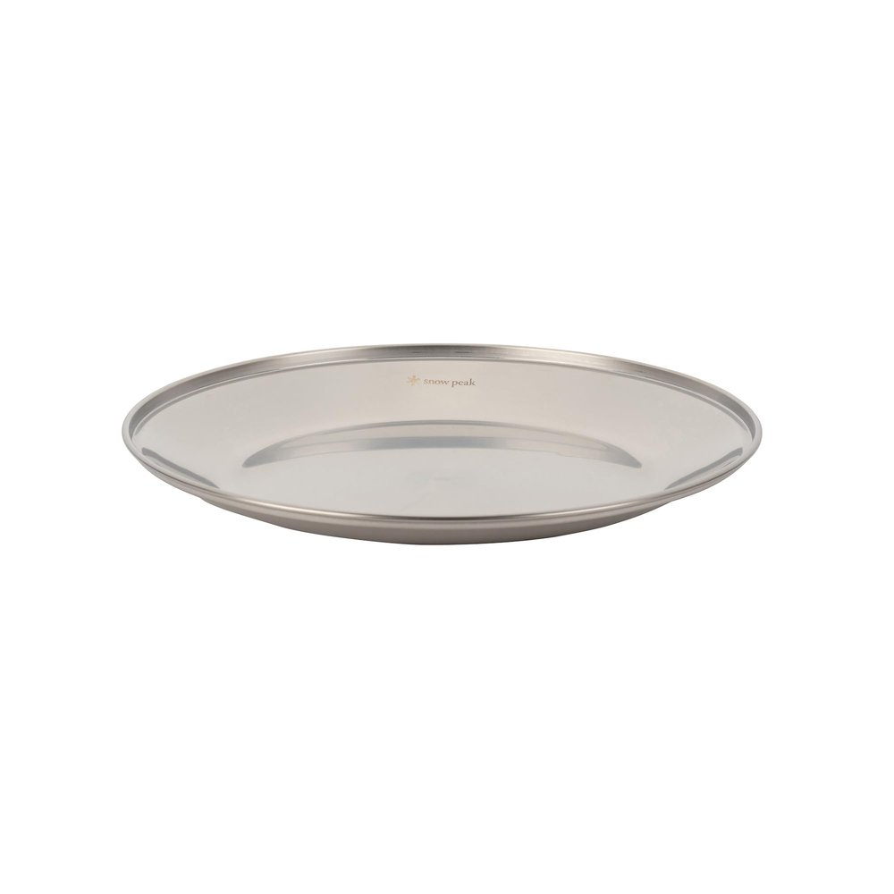 Snow Peak Stainless Steel Tableware Plate L, Silver (TW-034K)