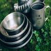 Snow Peak Stainless Steel Tableware Plate L, Silver (TW-034K) view 4
