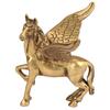 Brass Flying Angel Horse Statue Pegasus Animal Feng Shui Decorative Home Office Decor Showpiece Antique Finish Metal Paper Weight view 1