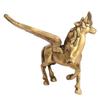 Brass Flying Angel Horse Statue Pegasus Animal Feng Shui Decorative Home Office Decor Showpiece Antique Finish Metal Paper Weight view 2