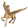 Brass Flying Angel Horse Statue Pegasus Animal Feng Shui Decorative Home Office Decor Showpiece Antique Finish Metal Paper Weight view 3