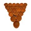 101 Pc Diwali Diya/Diya Batti Earthen Clay/Mitti ke Diye Diya for Pooja Diwali Decor Home Decor Navratri Pooja DHL Express view 1