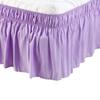 Cotton King Wrap Around 800 TC Egyptian Cotton Elastic Ruffle Bed Skirt 19 Inches Drop Length Easy Fit Fade Resistant Hotel Quality, Lavender, Short King (72 x 76) Inches view 1