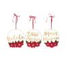C&F Home Gold Christmas Wreath Set of 3 Gold view 1