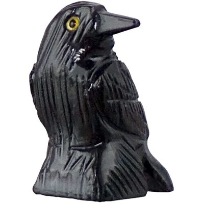 1.25 Inch Black Onyx Raven Spirit Animal