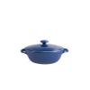10 Strawberry Street Sienna Covered Casserole 10" and 7" Bakeware Set, Blue view 3