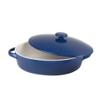 10 Strawberry Street Sienna Covered Casserole 10" and 7" Bakeware Set, Blue view 4