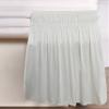 Cotton King Wrap Around 800 TC Egyptian Cotton Elastic Ruffle Bed Skirt 19 Inches Drop Length Easy Fit Fade Resistant Hotel Quality, Ivory, Full XXL (54 x 84) Inches view 3