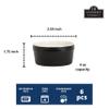 10 Strawberry Street Roma 4oz Ramekin Set of 6, Black view 2