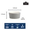10 Strawberry Street Roma 4oz Ramekin Set of 6, Gray view 2