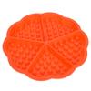 Silicone Waffle Maker, Square-Shaped Cake 4/5Cavity Waffle Mold Chocolate for Breakfast Baking for Muffin(Heart-shaped) view 1