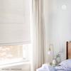 MOOD Custom Bamboo Shades | Modern | Top Down Bottom Up Cordless | Bamboo Roman Shades for Windows and Doors (Natural Woven) | Modern White Dough (Sheer) | 26.5" W x 60" H view 2