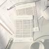 MOOD Custom Bamboo Shades | Modern | Top Down Bottom Up Cordless | Bamboo Roman Shades for Windows and Doors (Natural Woven) | Modern White Dough (Sheer) | 26.5" W x 60" H view 4