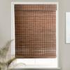 MOOD Custom Bamboo Shades | Rustic | Top Down Bottom Up Cordless | Bamboo Roman Shades for Windows and Doors (Natural Woven) | Rustic Walnut (Great Privacy) | 18.5" W x 36" H view 2