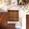MOOD Custom Bamboo Shades | Rustic | Top Down Bottom Up Cordless | Bamboo Roman Shades for Windows and Doors (Natural Woven) | Rustic Walnut (Great Privacy) | 18.5" W x 36" H view 4