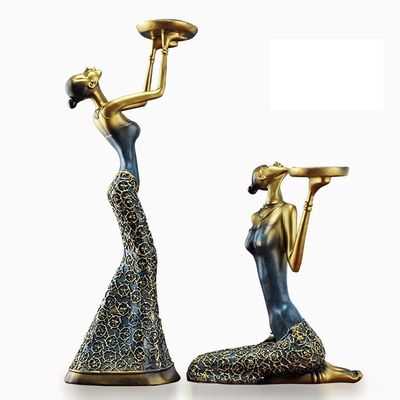 Candelabras Retro Candle Holder Candlelight Dinner Props Romantic Lamp Dining Table Decoration Trinket Aromatherapy (Color : A)