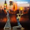  Candelabras Retro Candle Holder Candlelight Dinner Props Romantic Lamp Dining Table Decoration Trinket Aromatherapy (Color : A) view 2