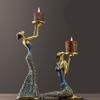  Candelabras Retro Candle Holder Candlelight Dinner Props Romantic Lamp Dining Table Decoration Trinket Aromatherapy (Color : A) view 3