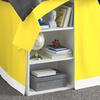 100% Egyptian Cotton, 800 Thread Count, Yellow Split Corner Two Tone Tailored Dorm Room Bed Skirt with Three Side Coverage in - Twin XL Size (39" x 80"+ 52" inch) view 3