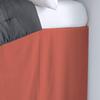 100% Egyptian Cotton, 800 Thread Count, Brick Red/White Split Corner Two Tone Tailored Dorm Room Bed Skirt with Three Side Coverage in - Twin XL Size (39" x 80"+ 48" inch) view 4
