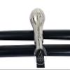 Humaira Nautical Chrome Plated Brass Knob - Walking Cane - 36" - Chrome/Black view 3