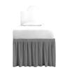 1000 Series College Dorm Room Bedskirts Twin XL Extra Long Ruffled with Split Corner Elegant Design Premium Brushed Microfiber Tailored Drop Easy Care Wrinkle Free - Twin-XL - 46" Drop, Dark Grey view 2