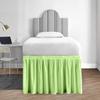 1000 Series College Dorm Room Bedskirts Twin XL Extra Long Ruffled with Split Corner Elegant Design Premium Brushed Microfiber Tailored Drop Easy Care Wrinkle Free - Twin-XL - 46" Drop, Sage view 1