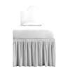 1000 Series College Dorm Room Bedskirts Twin XL Extra Long Ruffled with Split Corner Elegant Design Premium Brushed Microfiber Tailored Drop Easy Care Wrinkle Free - Twin-XL - 42" Drop, Silver view 2