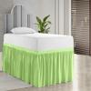 1000 Series College Dorm Room Bedskirts Twin XL Extra Long Ruffled with Split Corner Elegant Design Premium Brushed Microfiber Tailored Drop Easy Care Wrinkle Free - Twin-XL - 44" Drop, Sage view 2