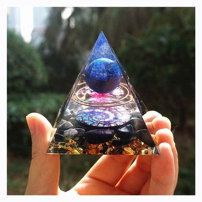 TYQXSH Energy Generator Crystal Sphere & Obsidian Quartz Orgone Pyramid Chakra Reiki Meditation