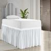 1000 Series College Dorm Room Bedskirts Twin XL Extra Long Ruffled with Split Corner Elegant Design Premium Brushed Microfiber Tailored Drop Easy Care Wrinkle Free - Twin-XL - 60" Drop, White view 2